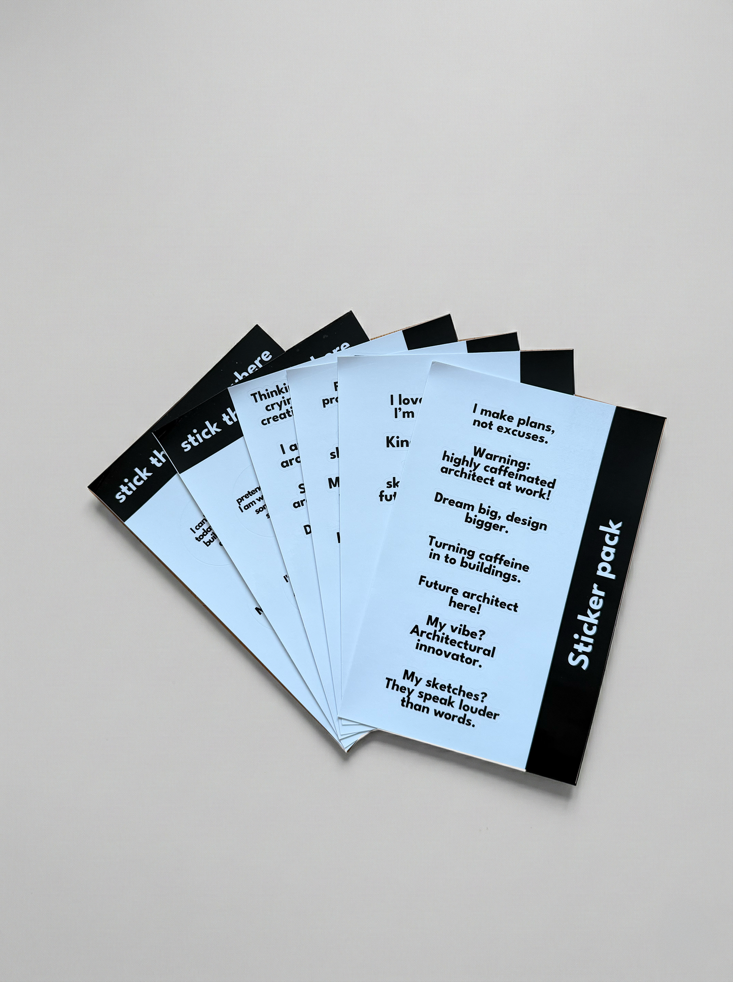 Notebook + Stickers Kit - Cute Architect