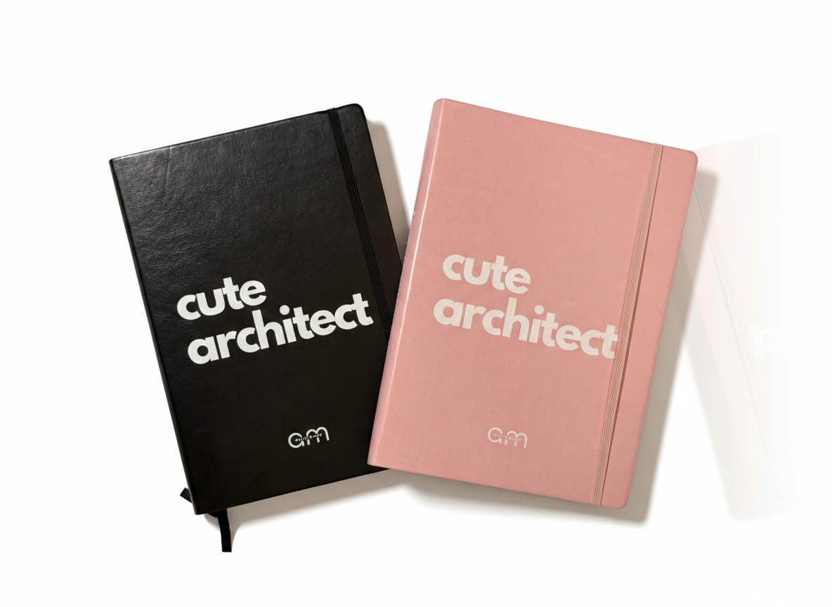 Notebook + Stickers Kit - Cute Architect